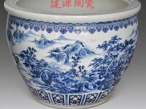 圖 定做陶瓷小缸價(jià)格 手繪青花瓷荷花缸 陶瓷缸廠家 北京禮品