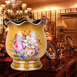 批發(fā)供應(yīng)貼花花瓶 歐式陶瓷工藝品擺件 廠價(jià)直銷客廳搞定工藝品