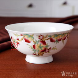 訂做陶瓷壽碗刻字 生日紀念禮品陶瓷壽碗印字